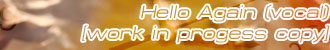Hello Again (vocal) mp3